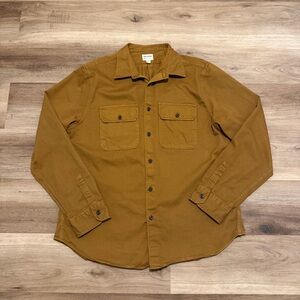 Todd Snyder Men’s Two Pocket Utility Shirt Jacket Size XL Ochre Rust